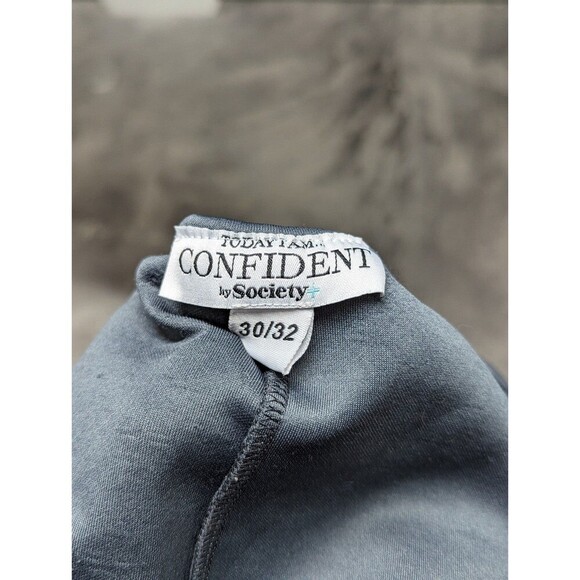 Today I am Confident Plus Size 30/32 Grey fit and flare dress pockets - Picture 6 of 6